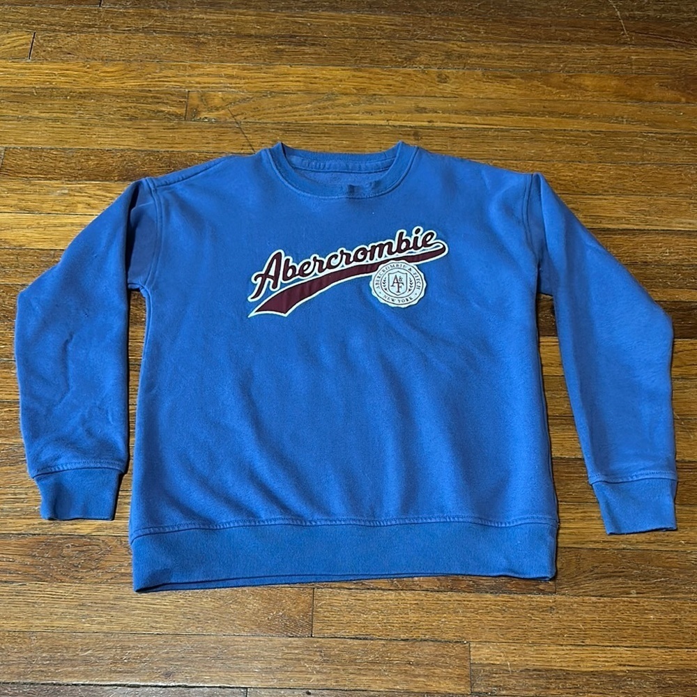 Abercrombie Kids Blue Crewneck Sweatshirt, Sz 11/12